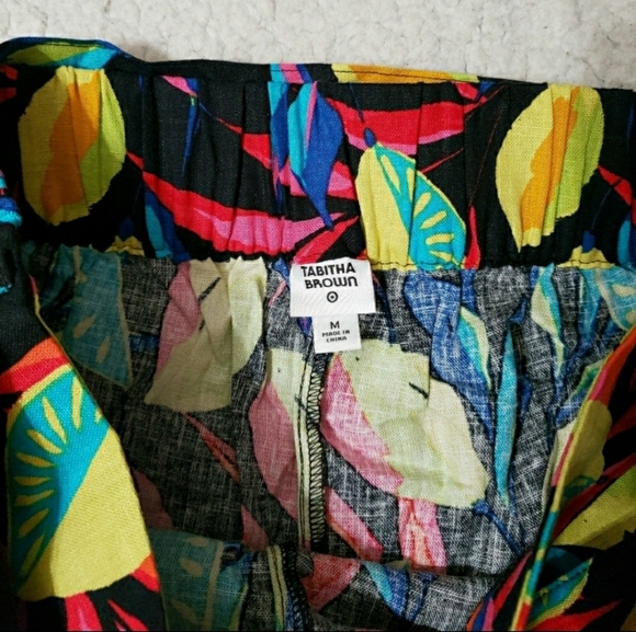 Tabitha Brown x Target Women's Lemon Print Wide-Leg Pants - Medium - Picture 8 of 14